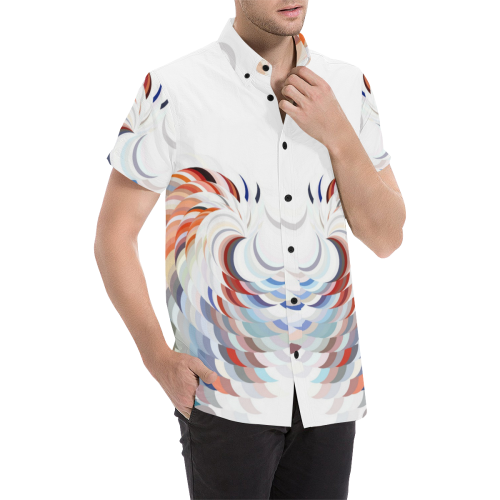 Spiralize by Artdream Men's All Over Print Short Sleeve Shirt (Model T53)