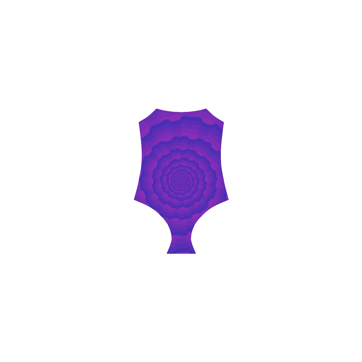 Purple blue spiral Strap Swimsuit ( Model S05)