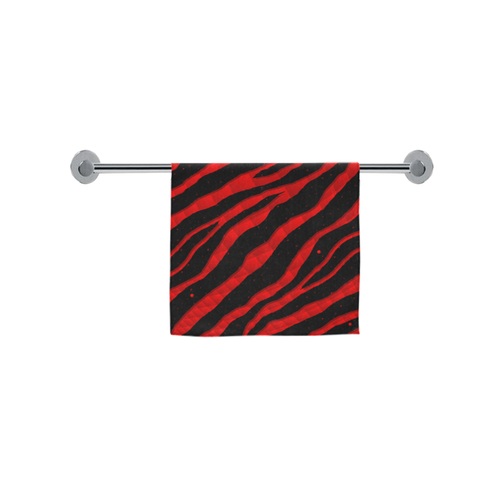 Ripped SpaceTime Stripes - Red Custom Towel 16"x28"