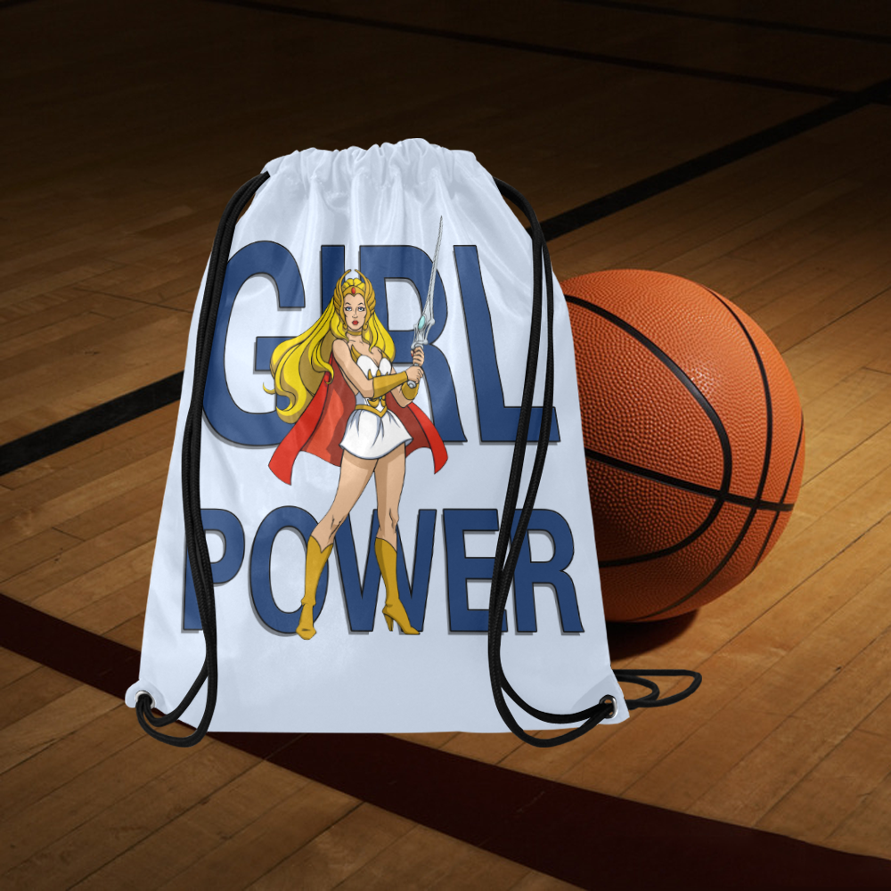Girl Power (She-Ra) Large Drawstring Bag Model 1604 (Twin Sides)  16.5"(W) * 19.3"(H)