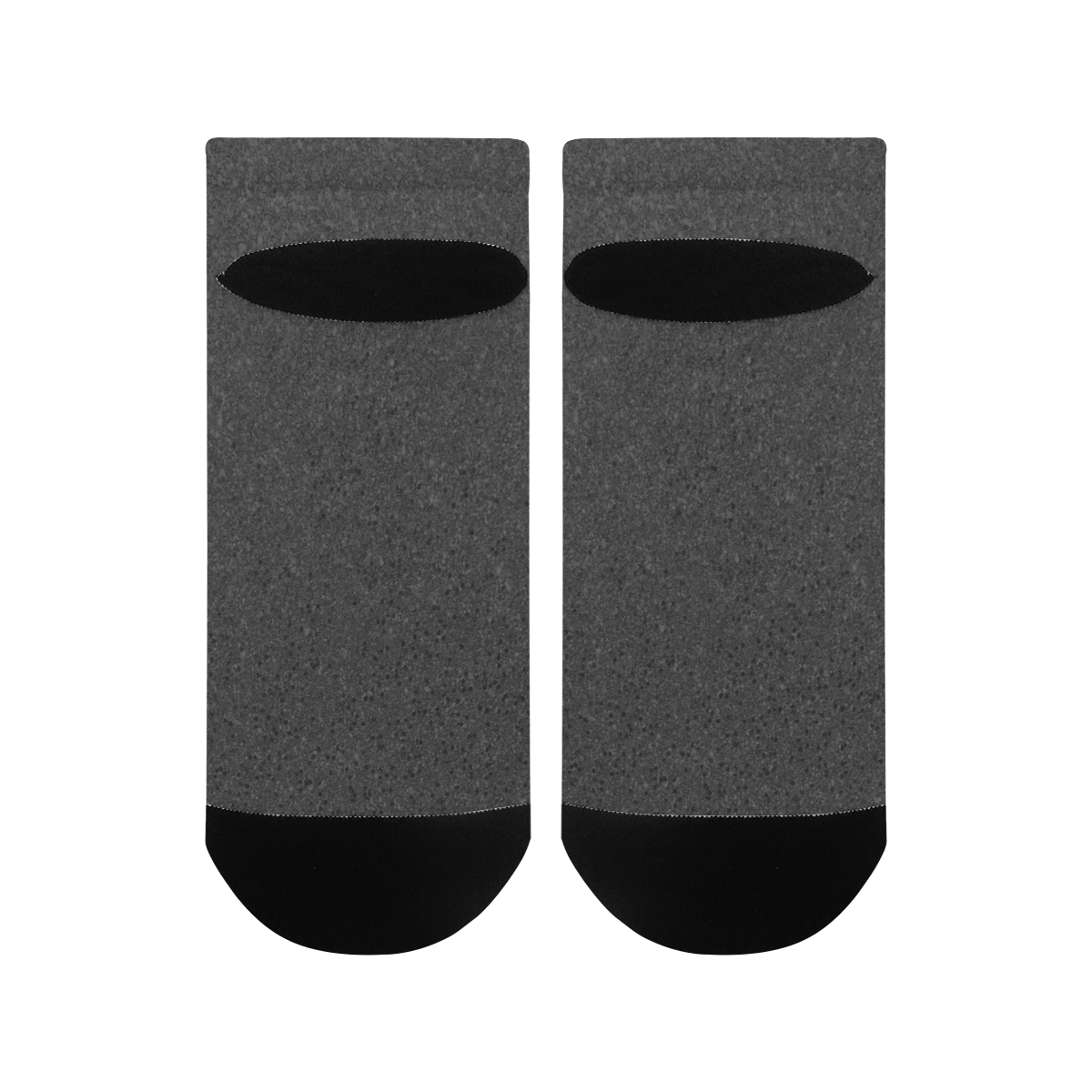 Black Glitter Men's Ankle Socks