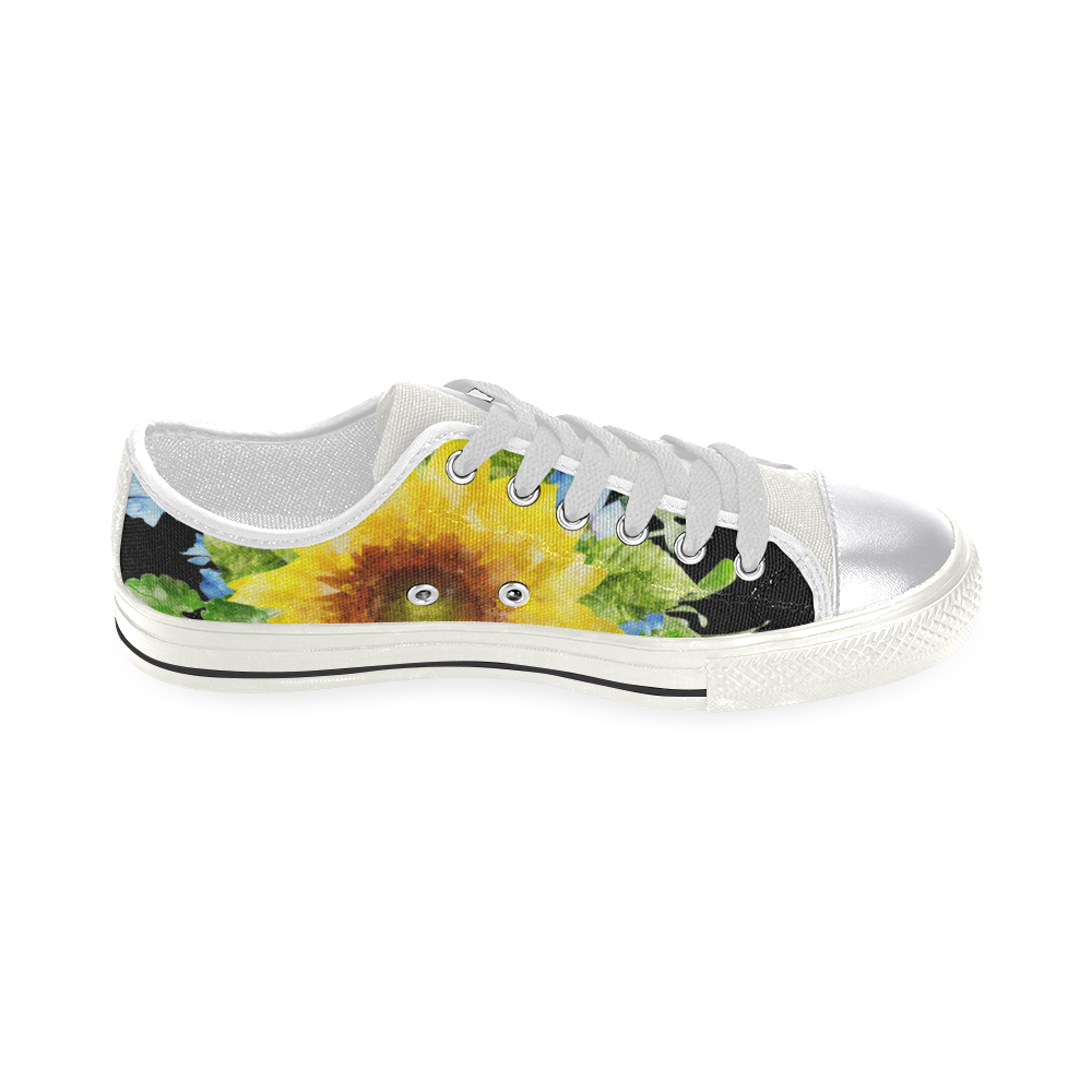 Fairlings Delight's Sunflower Bouquets Women's Kicks 53086Aa2 Canvas Women's Shoes/Large Size (Model 018)