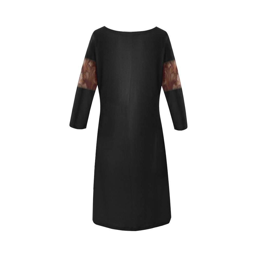 Black: Corinthian Column #LoveDreamInspireCo Round Collar Dress (D22)
