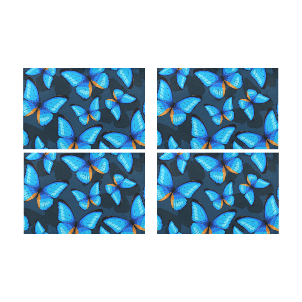 Blue Butterflies Placemat 12’’ x 18’’ (Set of 4)