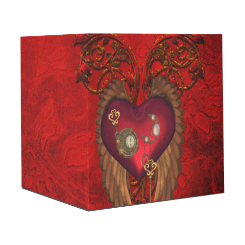 Beautiful heart, wings, clocks and gears Gift Wrapping Paper 58"x 23" (1 Roll)