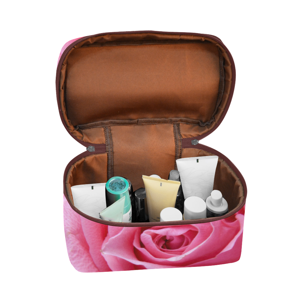 Roses pink Cosmetic Bag/Large (Model 1658)