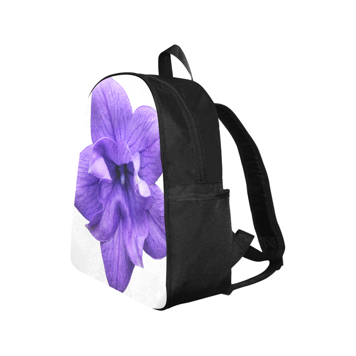 Balloon Flower Multi-Pocket Fabric Backpack (Model 1684)