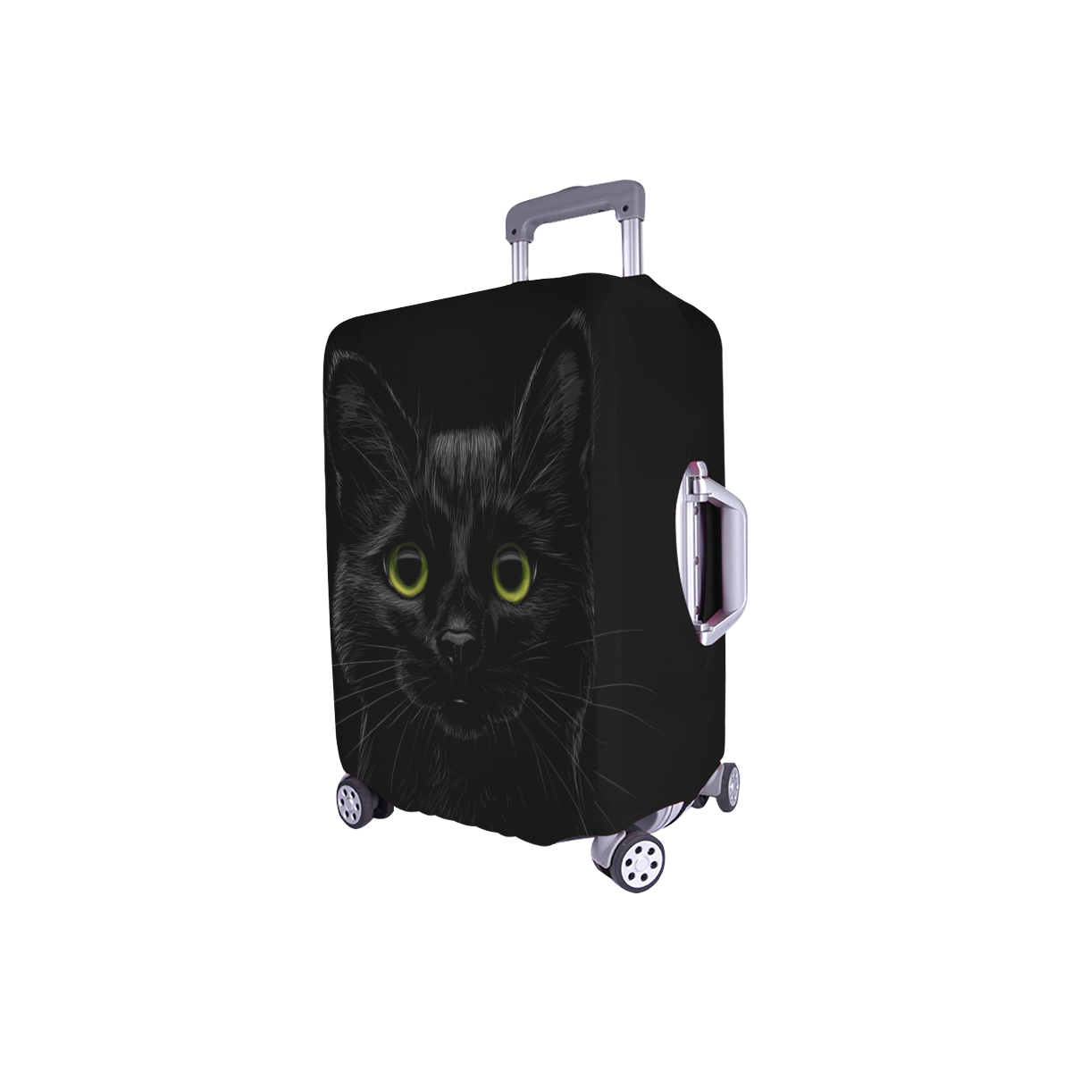 Black Cat Luggage Cover/Small 18"-21"