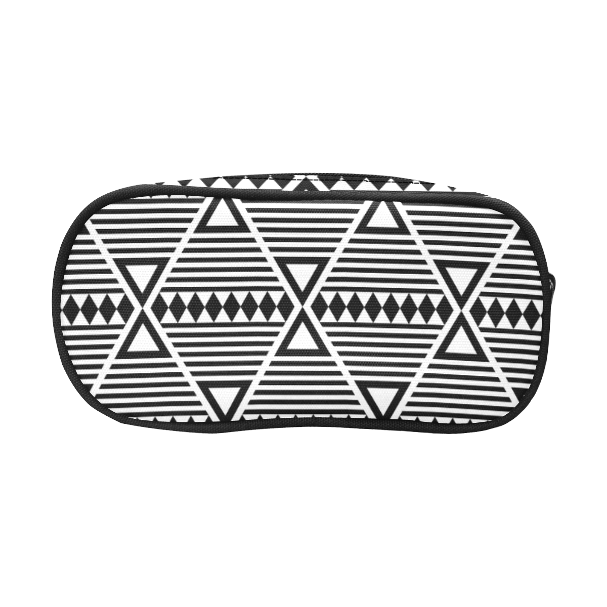 Black Aztec Tribal Pencil Pouch/Large (Model 1680)