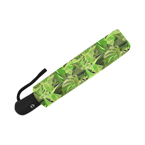 Tropical Jungle Leaves Camouflage Auto-Foldable Umbrella (Model U04)