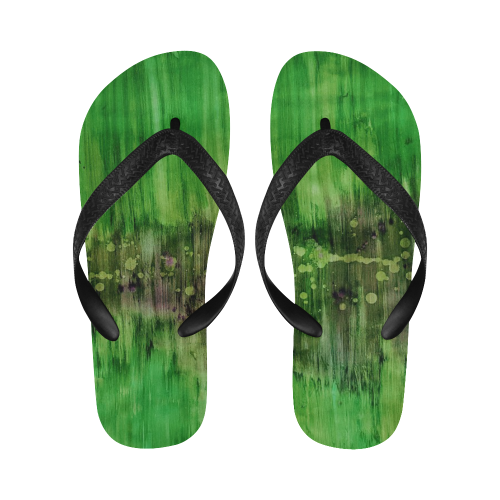 rip green Flip Flops for Men/Women (Model 040)