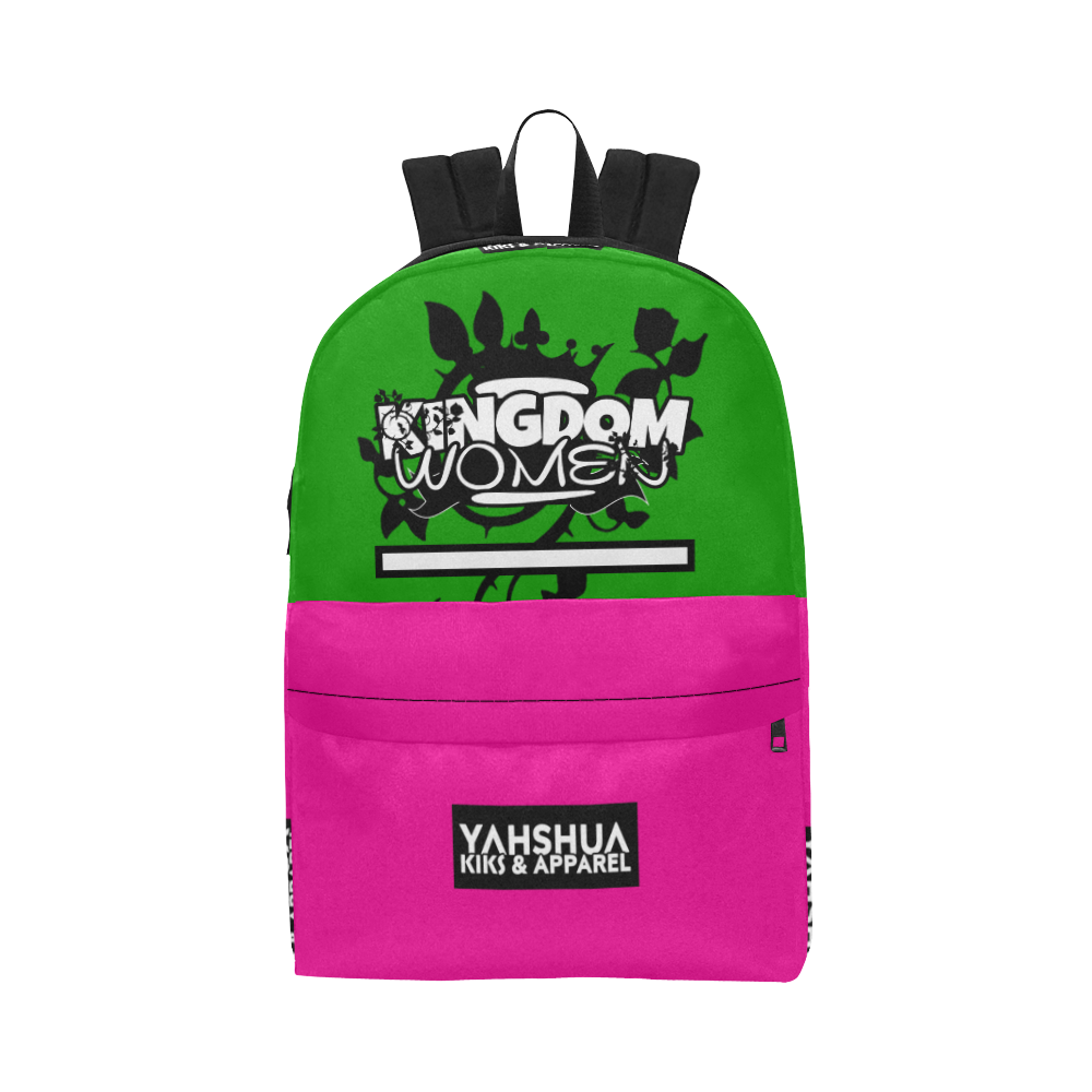 Neon Pink/Neon Green Unisex Classic Backpack (Model 1673)