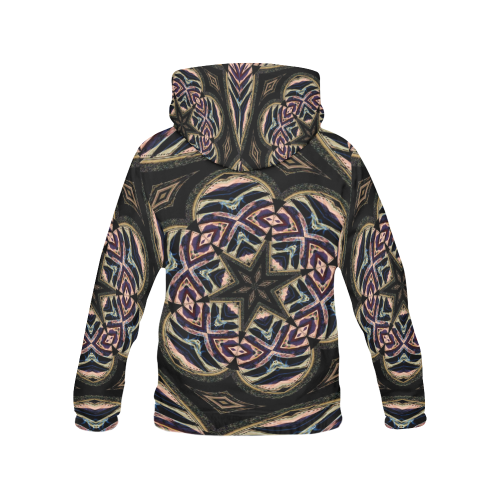 Industrial Grunge 4 All Over Print Hoodie for Women (USA Size) (Model H13)