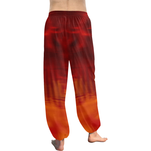 Bloodred_I Women's All Over Print Harem Pants (Model L18)