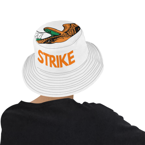 MEN'S M100 BUCKET HAT WHITE All Over Print Bucket Hat for Men
