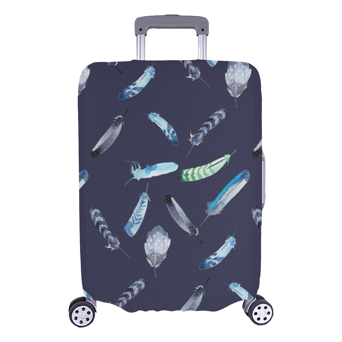 Feather dark blue Luggage Cover/Large 26"-28"