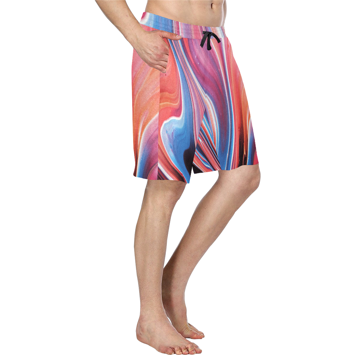 oil_b Men's All Over Print Casual Shorts (Model L23)