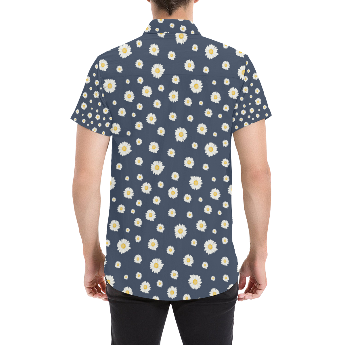 Botanical Daisy Men's All Over Print Short Sleeve Shirt (Model T53)