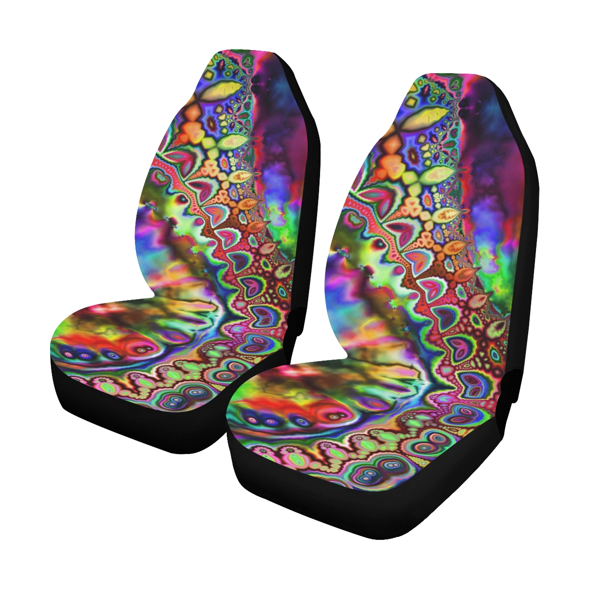 Ride The Rainbow Car Seat Covers (Set of 2)