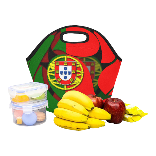 The Flag of Portugal Neoprene Lunch Bag/Small (Model 1669)