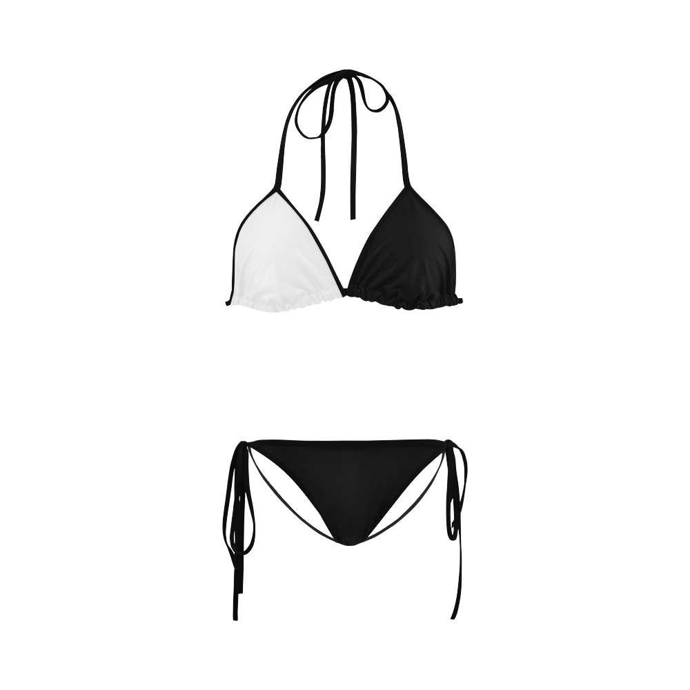 Black & White Custom Bikini Swimsuit