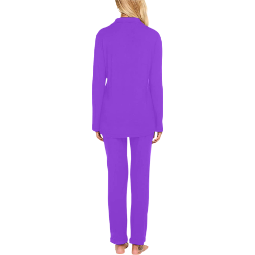 color blue violet Women's Long Pajama Set