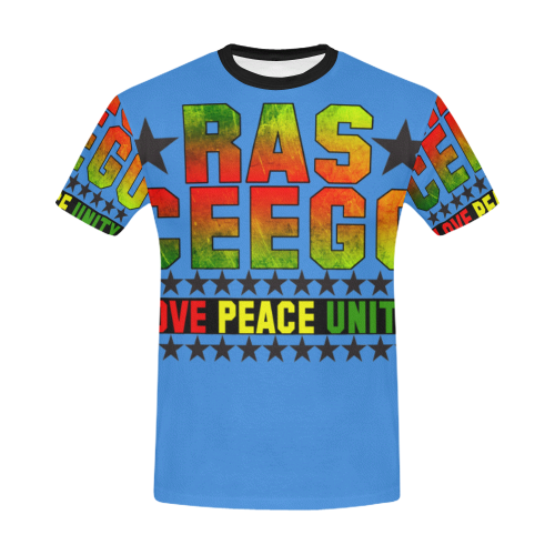 Ras CeeGo SkyDiving All Over Print T-Shirt for Men/Large Size (USA Size) Model T40)