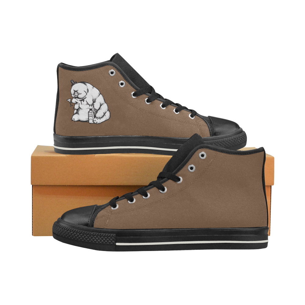 Gin-Soaked Tardigrade Men’s Classic High Top Canvas Shoes (Model 017)
