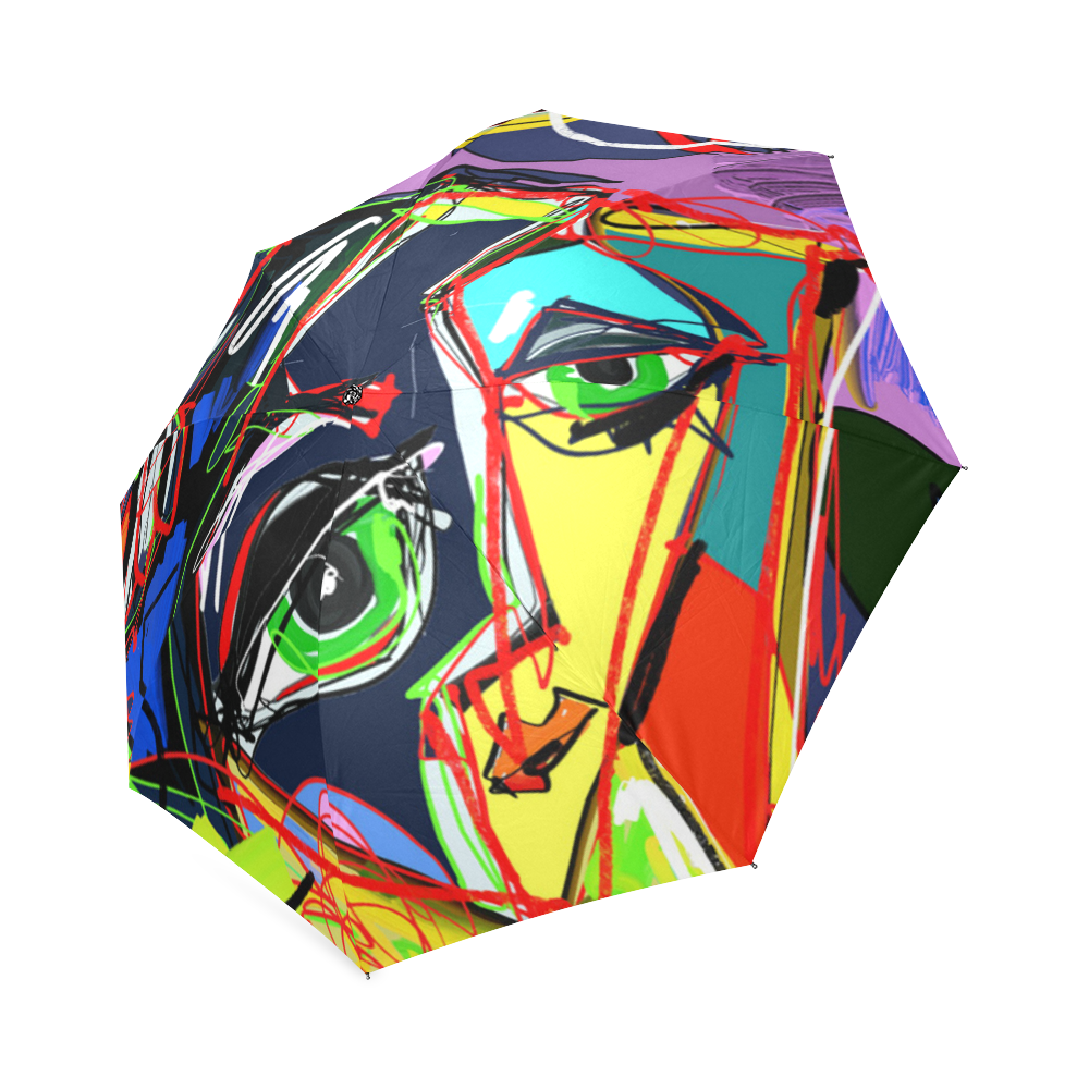 Human Face Art Foldable Umbrella (Model U01)