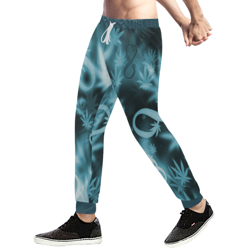 INFINITY BLUE COSMOS Men's All Over Print Sweatpants (Model L11)