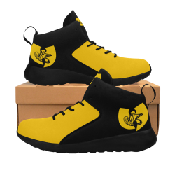 Wu-Tang's DJ W.I.Z Yellow On Black Men's Chukka Training Shoes Men's Chukka Training Shoes (Model 57502)