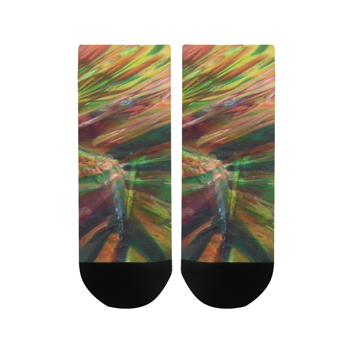 Abstract Colorful Glass Women's Ankle Socks