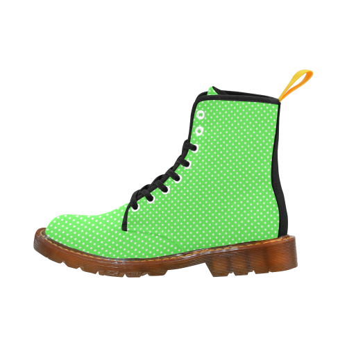 Eucalyptus green polka dots Martin Boots For Women Model 1203H