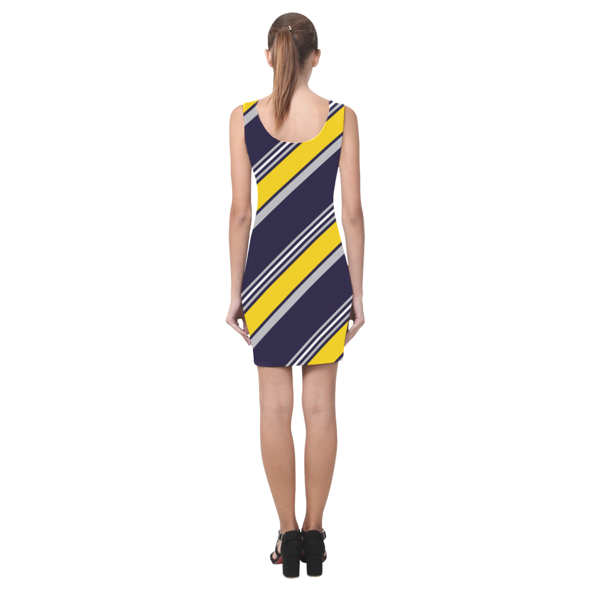 Golden Stripes Medea Vest Dress (Model D06)