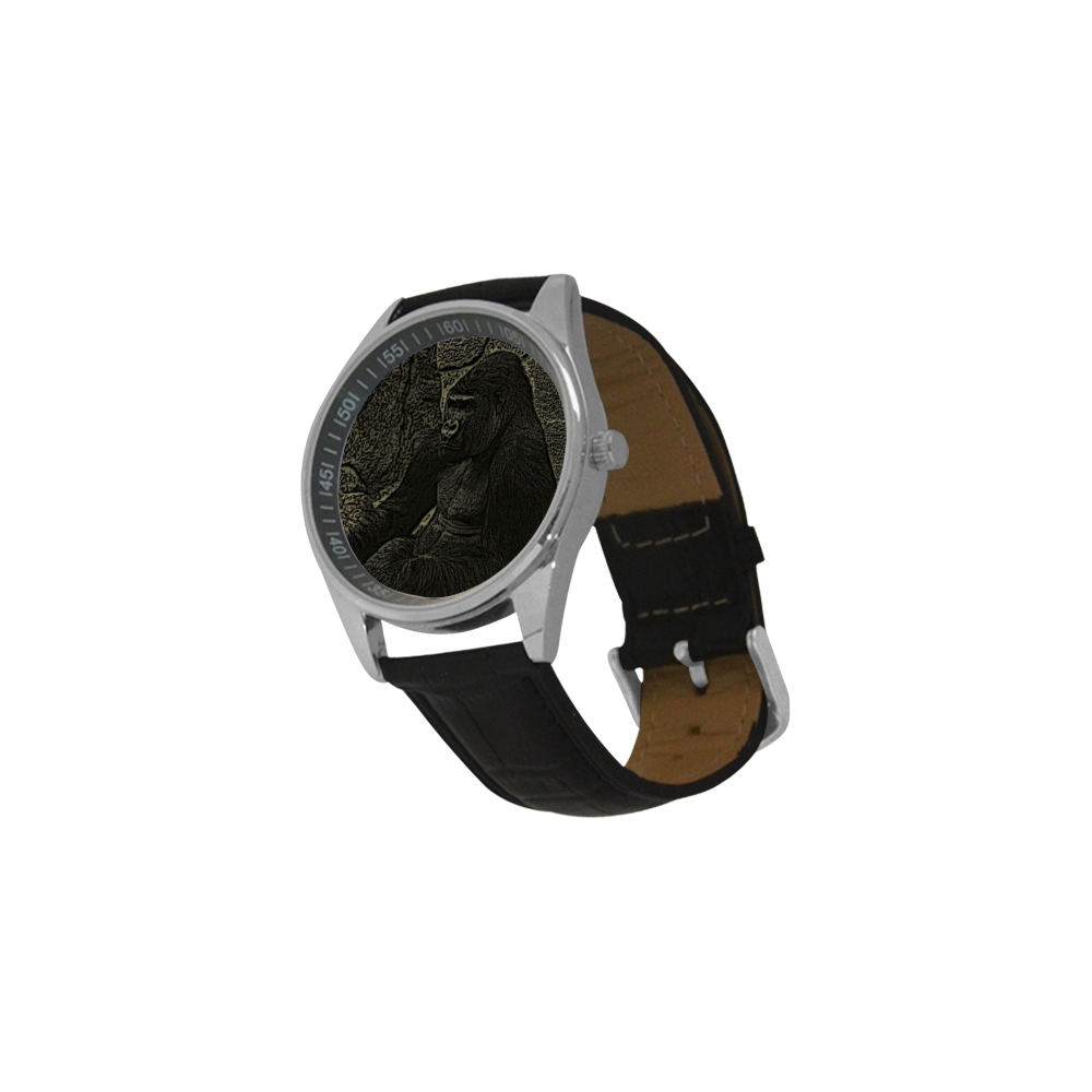 Big Gorilla Chief Men's Casual Leather Strap Watch(Model 211)