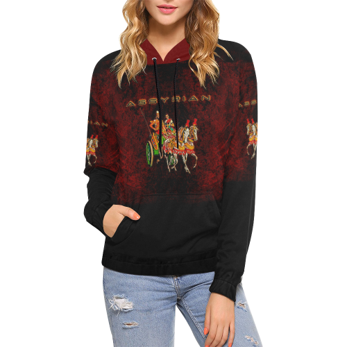 Assyrian Warrior All Over Print Hoodie for Women (USA Size) (Model H13)