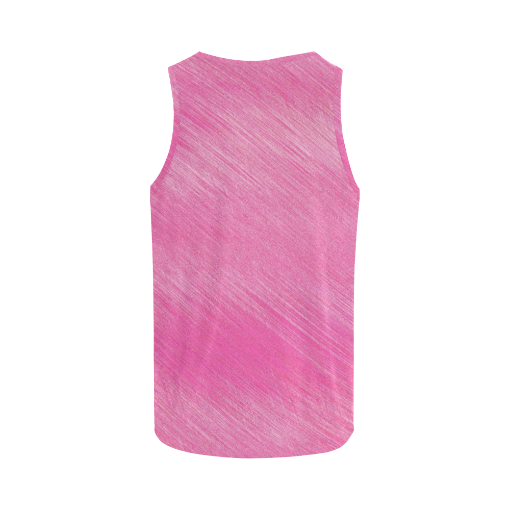 Hot Pink Breeze All Over Print Tank Top for Men (Model T43)