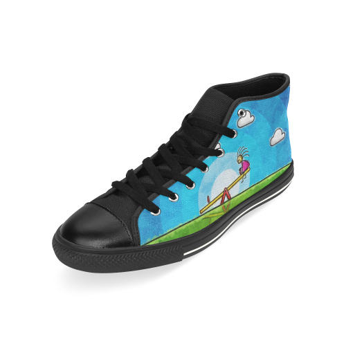 Imaginary Friend High Top Canvas Shoes for Kid (Model 017)