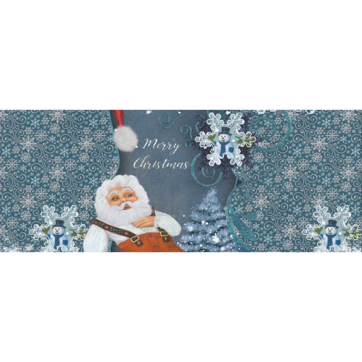 Funny Santa Claus Gift Wrapping Paper 58"x 23" (3 Rolls)