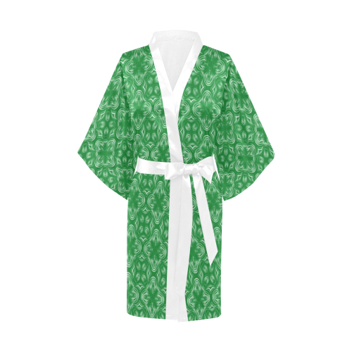 Green Shadows Kimono Robe
