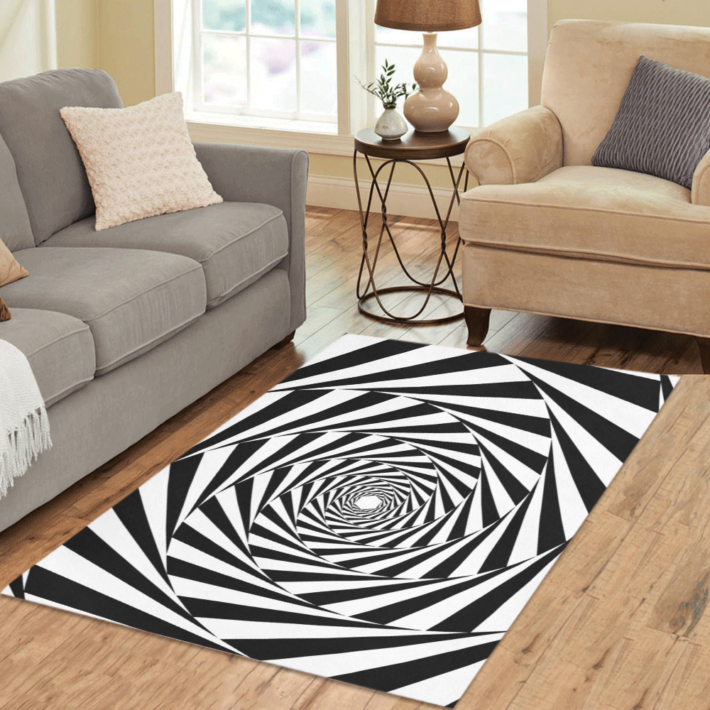 Spiral Area Rug 5'3''x4'