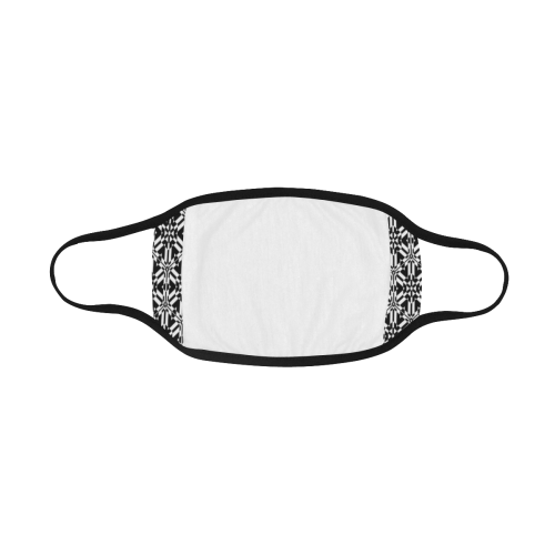 Black And White Filigree Mouth Mask