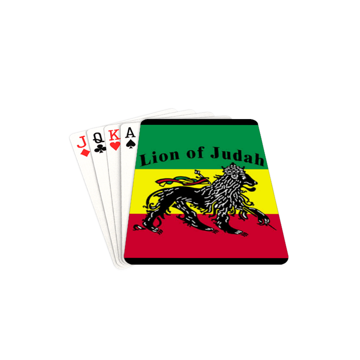 RASTA LION OF JUDAH Playing Cards 2.5"x3.5"