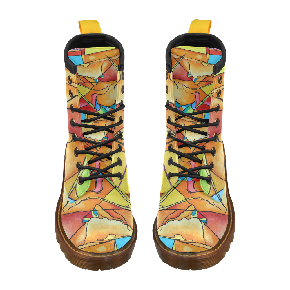ABSTRACT NO. 1 High Grade PU Leather Martin Boots For Men Model 402H
