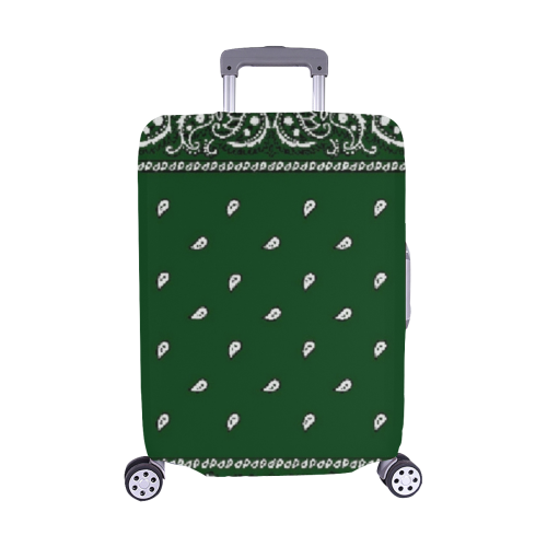 KERCHIEF PATTERN GREEN Luggage Cover/Medium 22"-25"