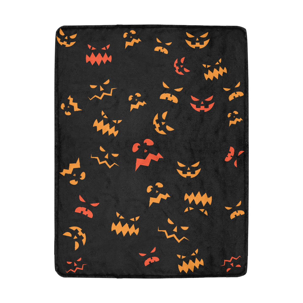 Pumpkin faces Ultra-Soft Micro Fleece Blanket 43''x56''