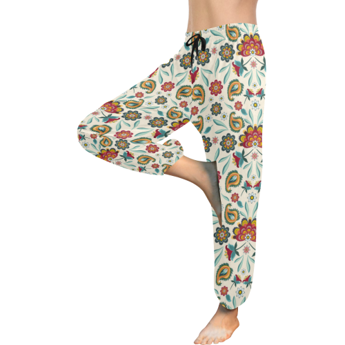 Loveley Batik Flowers Women's All Over Print Harem Pants (Model L18)