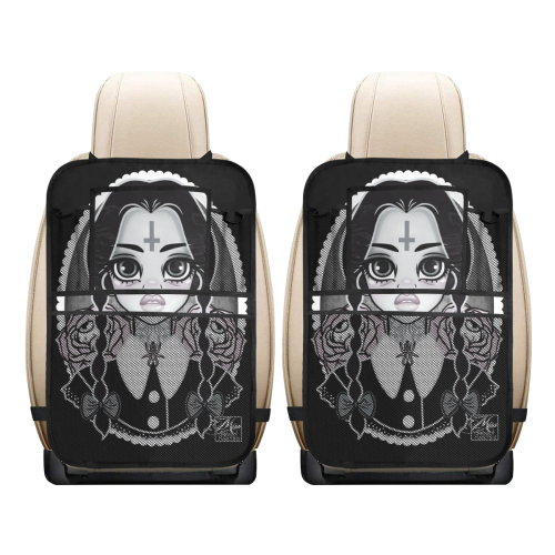 Gothic Girl Car Seat Back Organizer (2-Pack)