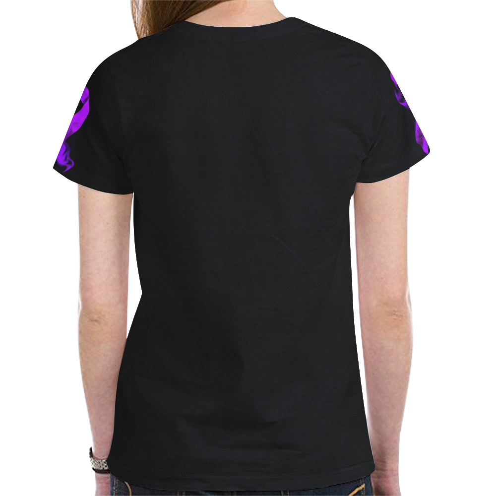 Fibromyalgia Awareness Ribbon New All Over Print T-shirt for Women (Model T45)