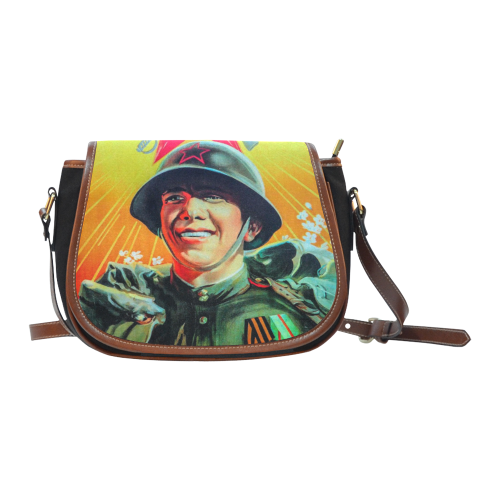 GLORY TO THE VICTORIOUS WARRIOR! Saddle Bag/Small (Model 1649)(Flap Customization)
